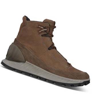 Ecco Exostrike Mid Outdoor Støvler Herre Kaffe Brune | NO 441FDN